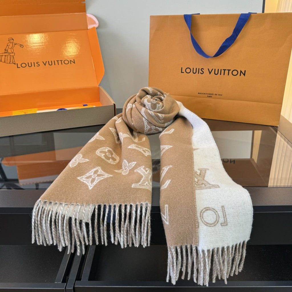 Louis Vuitton Reversible Monogram Knit Scarf